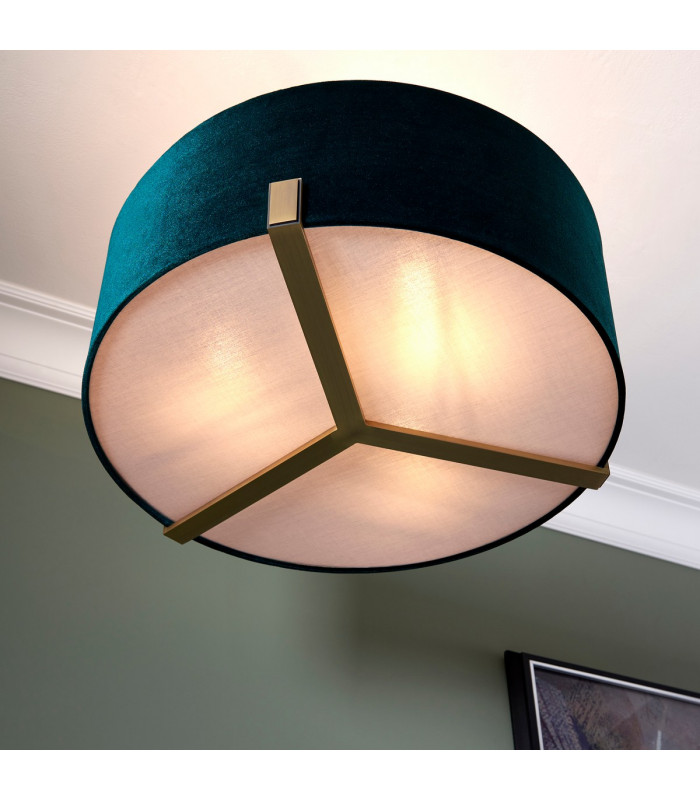 Hayfield Multi Arm Pendant Light Matt Antique Brass Plate-5
