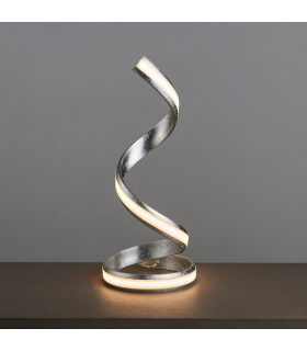 Aria Complete Table Lamp Silver Leaf-1