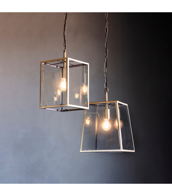 Hadden Single Pendant Light Matt Antique Brass Plate-4