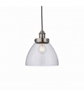 Hansen Dome Pendant Light Brushed Silver Paint