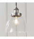 Hansen Dome Pendant Light Brushed Silver Paint-1