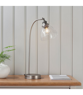 Hansen Task Table Lamp Brushed Silver Paint-1