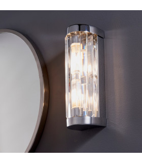 Shimmer Glass Wall Lamp Chrome Plate-1