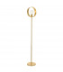 Hoop Complete Floor Lamp Satin Brass Plate