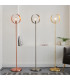 Hoop Complete Floor Lamp Satin Brass Plate-4