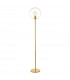 Hoop Complete Floor Lamp Satin Brass Plate