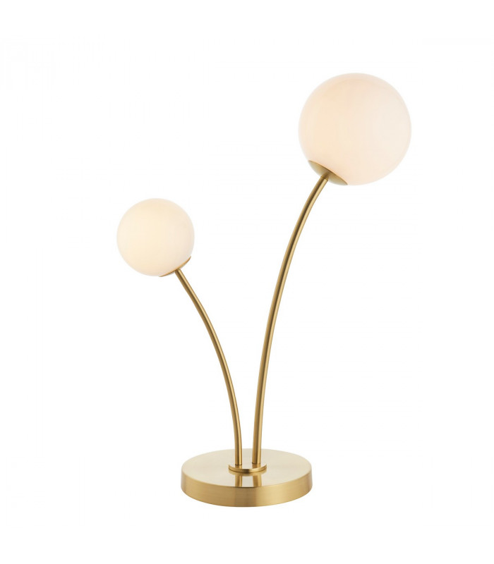 Bloom Complete Table Lamp Satin Brass Plate