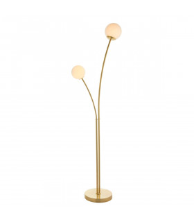 Bloom Complete Floor Lamp Satin Brass Plate