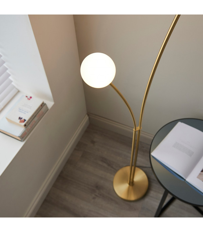 Bloom Complete Floor Lamp Satin Brass Plate-5