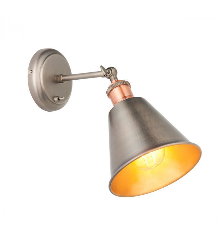 Hal Metal Wall Lamp Aged Pewter