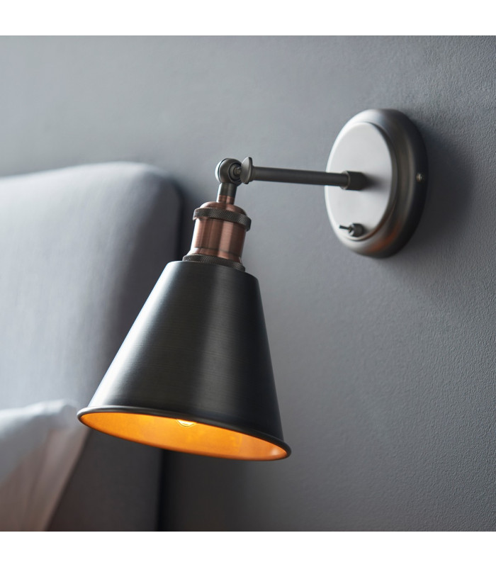 Hal Metal Wall Lamp Aged Pewter-1