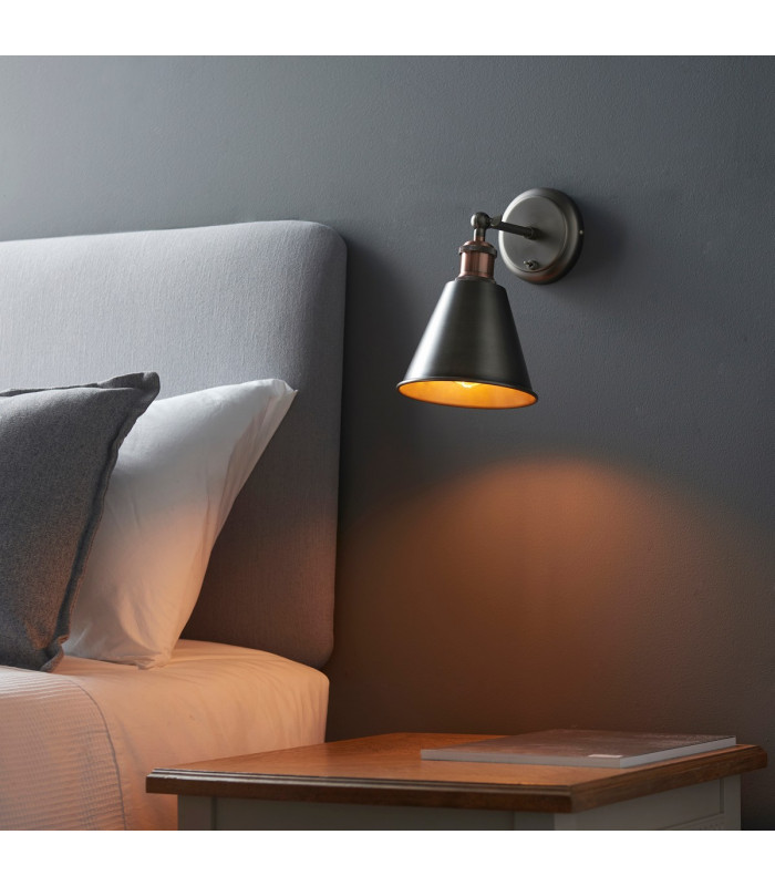 Hal Metal Wall Lamp Aged Pewter-2