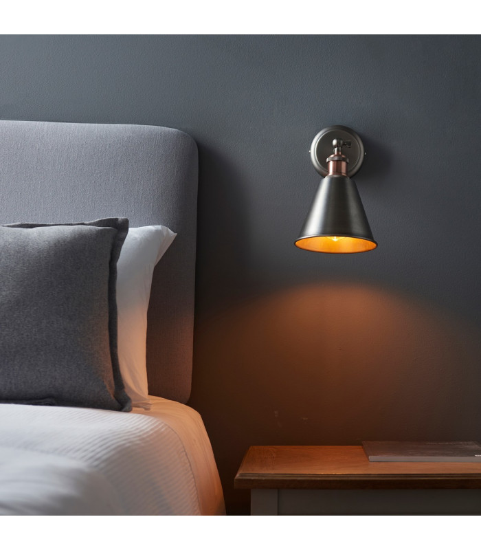 Hal Metal Wall Lamp Aged Pewter-3