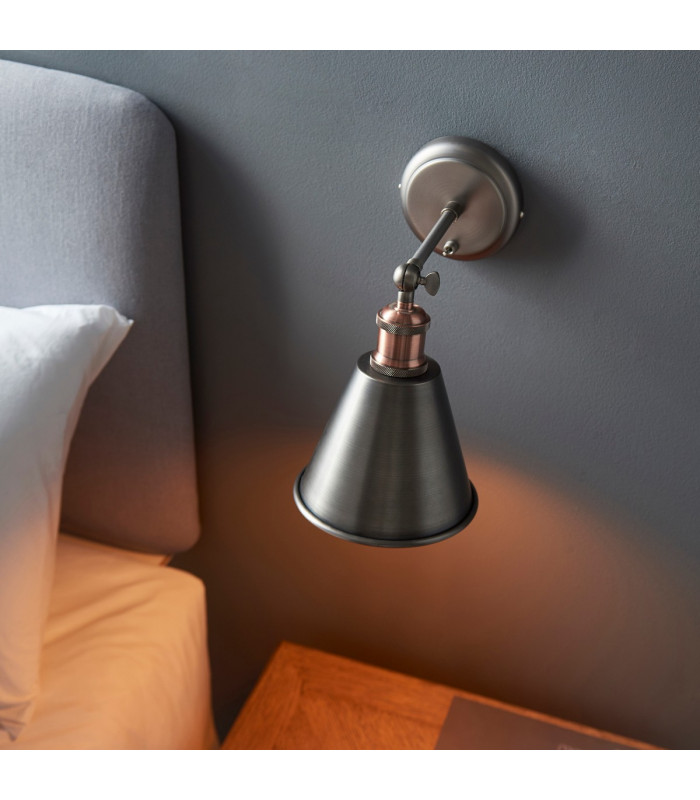Hal Metal Wall Lamp Aged Pewter-4