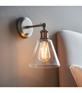 Hal Metal Wall Lamp Aged Pewter-1