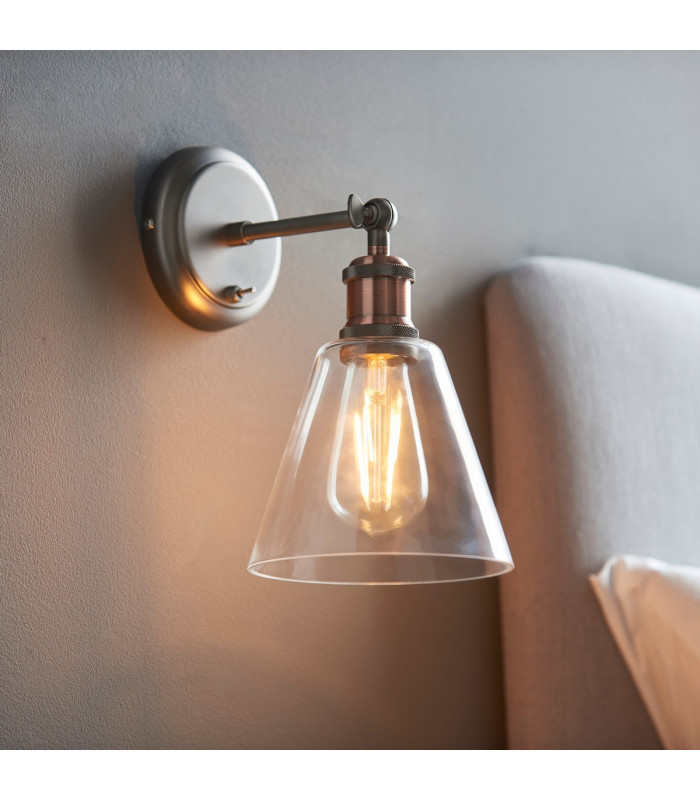 Hal Metal Wall Lamp Aged Pewter-1
