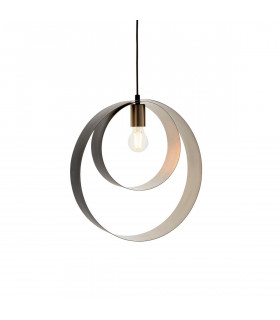 Cal Single Pendant Light Brushed Nickel Plate