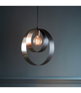 Cal Single Pendant Light Brushed Nickel Plate-1