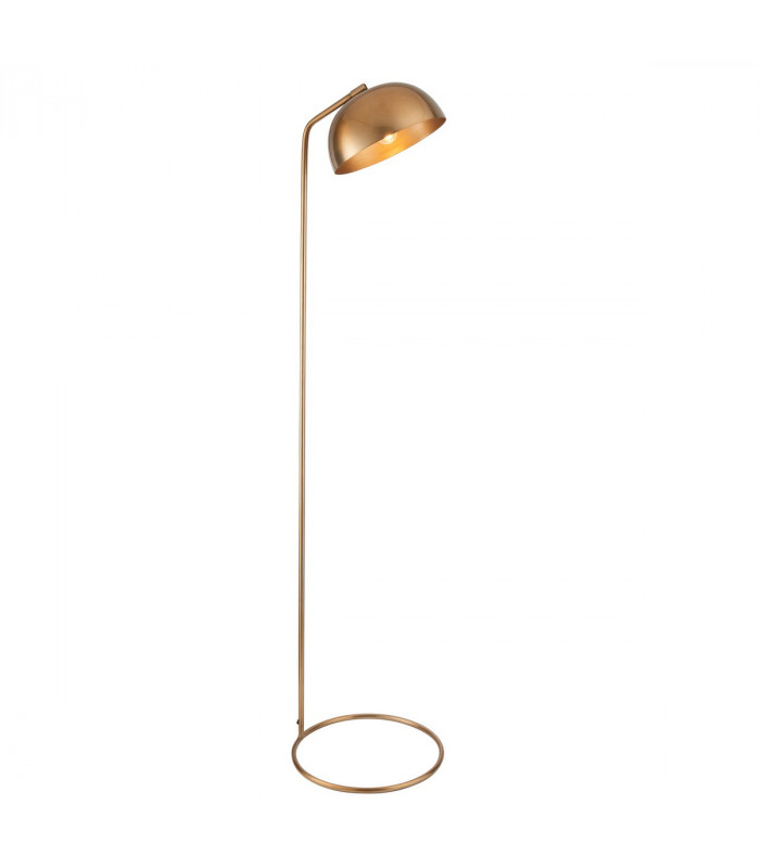 Brair Task Floor Lamp Antique Brass Plate