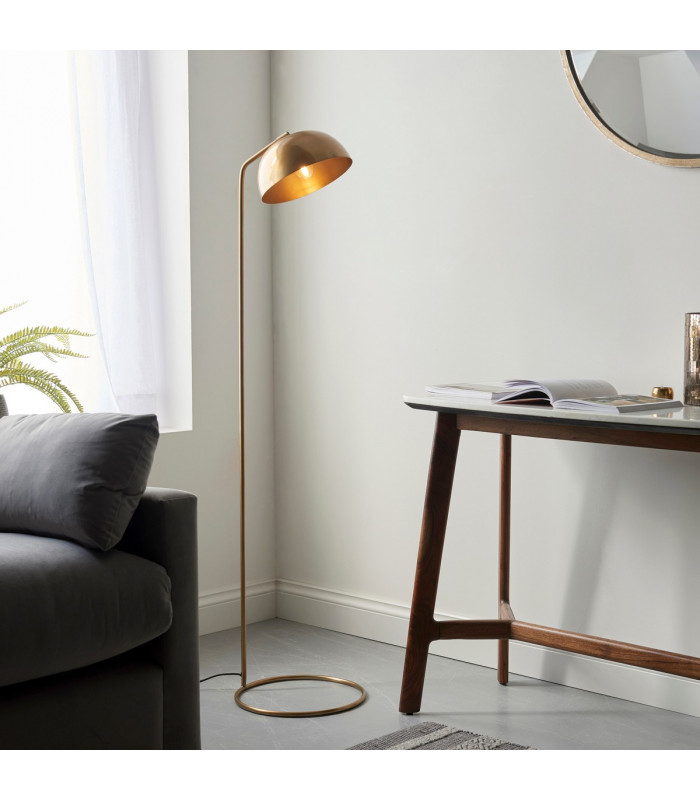 Brair Task Floor Lamp Antique Brass Plate-1