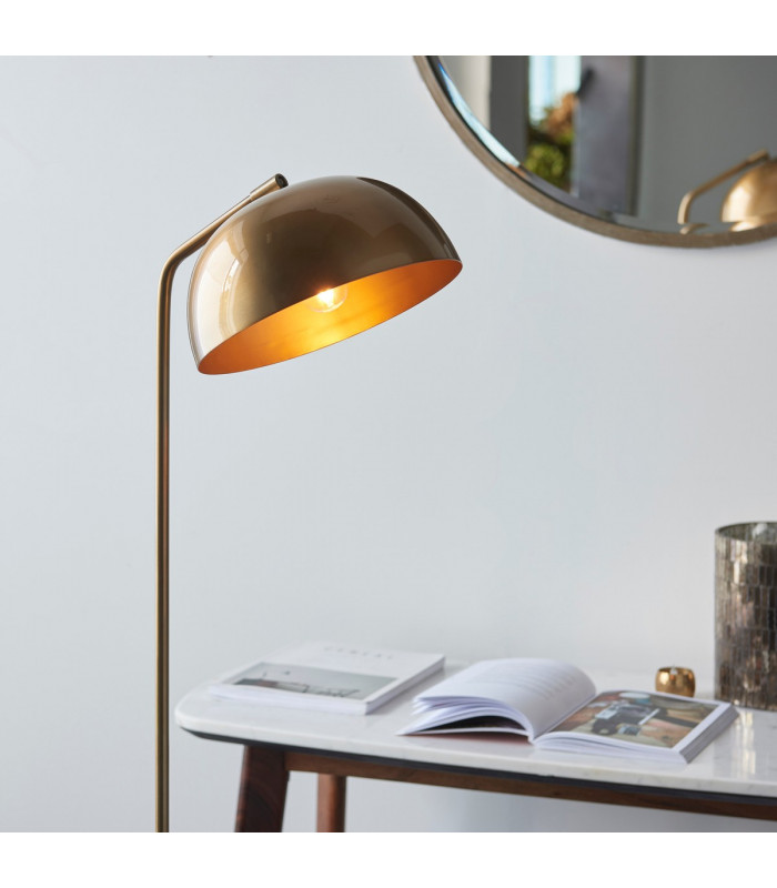 Brair Task Floor Lamp Antique Brass Plate-2