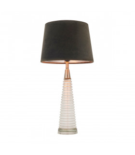 Naia Table Lamp Clear Ribbed Glass