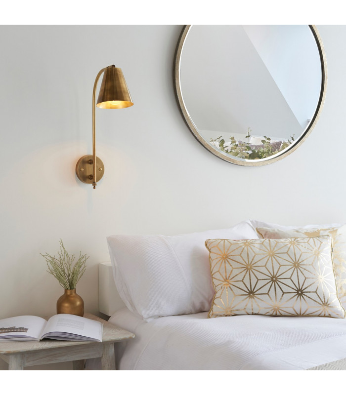 Radha Task Wall Lamp Antique Solid Brass-5