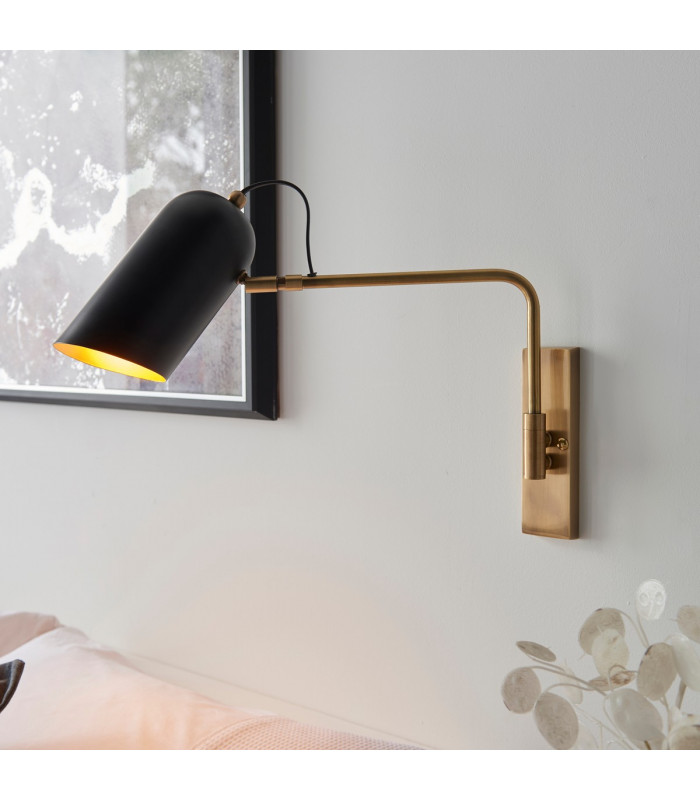 Navren Task Wall Lamp Antique Solid Brass-1