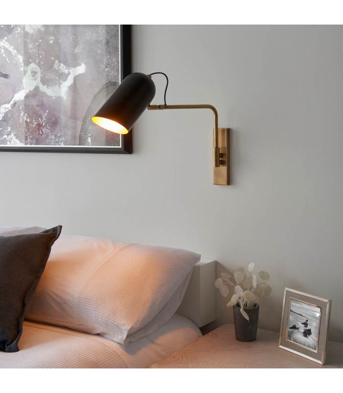Navren Task Wall Lamp Antique Solid Brass-2