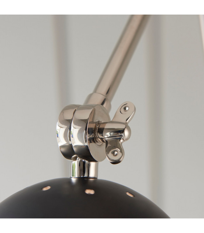 Lehal Dome Adjustable Arm Wall Lamp Polished Nickel Plate-6