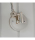 Lehal Dome Adjustable Arm Wall Lamp Polished Nickel Plate, Matt Black