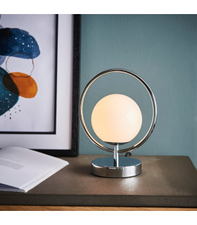 Orb Complete Table Lamp Chrome Plate-1