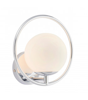 Orb Metal Wall Lamp Chrome Plate