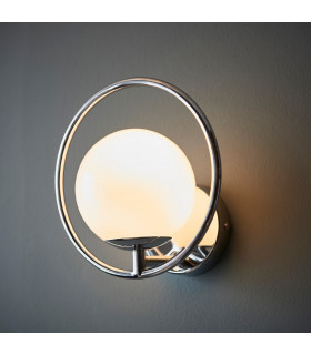 Orb Metal Wall Lamp Chrome Plate-1