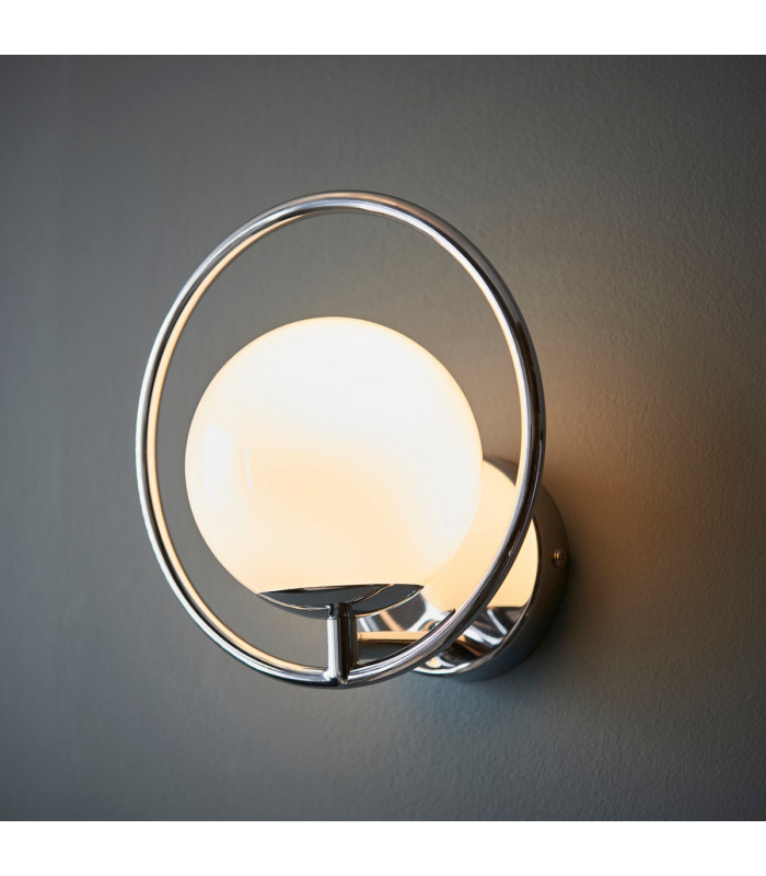 Orb Metal Wall Lamp Chrome Plate-1