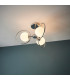 Orb Multi Arm Glass Semi Flush Ceiling Light Chrome Plate-2