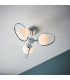 Orb Multi Arm Glass Semi Flush Ceiling Light Chrome Plate-5