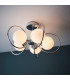 Orb Multi Arm Glass Semi Flush Ceiling Light Chrome Plate-2
