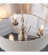 Highclere Single Shade Pendant Light Brushed Chrome Plate-5