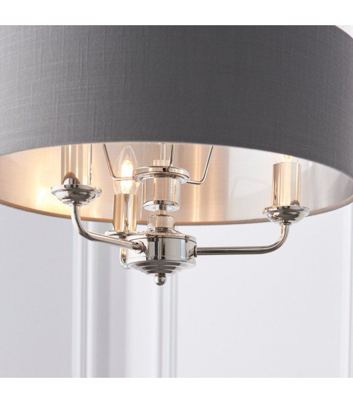 Highclere Cylindrical Pendant Light Bright Nickel Plate-3