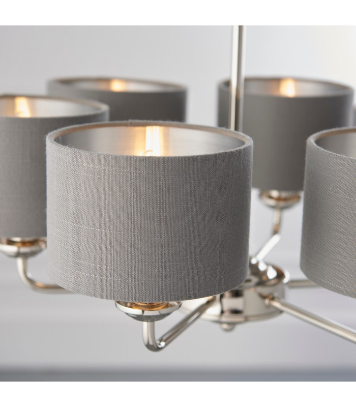 Highclere Pendant Light Bright Nickel Plate-5