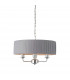 Highclere Single Shade Pendant Light Bright Nickel Plate