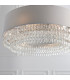Malmesbury Single Pendant Light Silver Grey Fabric-4
