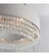 Malmesbury Single Pendant Light Silver Grey Fabric-5