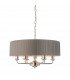 Highclere Single Shade Pendant Light Bright Nickel Plate