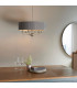 Highclere Single Shade Pendant Light Bright Nickel Plate-1