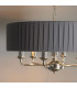 Highclere Single Shade Pendant Light Bright Nickel Plate-3