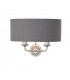 Highclere Shade Wall Lamp Bright Nickel Plate