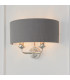 Highclere Shade Wall Lamp Bright Nickel Plate-3