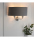 Highclere Shade Wall Lamp Bright Nickel Plate-4